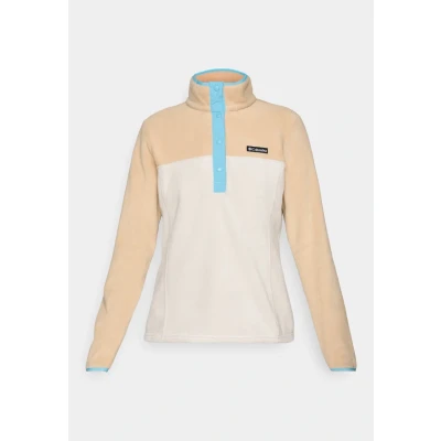 Image de Columbia Benton Springs Pull à demi bouton pression pour femme, en polaire, pierre foncée, canoë, bleu vintage, taille XXL