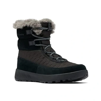 Image de Columbia SLOPESIDE PEAK LUXE bottes de neige imperméables Femme, Noir (Black x Graphite), 41 EU