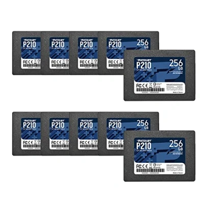 Image de Patriot P210 SSD SATA 3 de 256 Go, Disque Interne, 2,5 Pouces, Lot 10, quantité 10 P210S256G2510