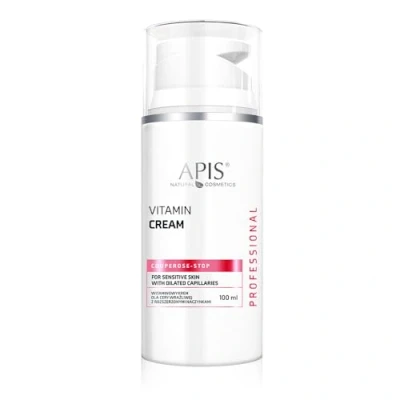 Image de APIS couperose STOP Crème vitaminée pour peaux sensibles avec problèmes de vitamine C, ginko, céramides et acide hyaluronique Soulage