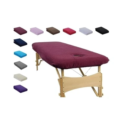 Image de MFB Provence ® Drap Housse éponge pour Table de massage coloris au choix (Noire sans trou nasal)