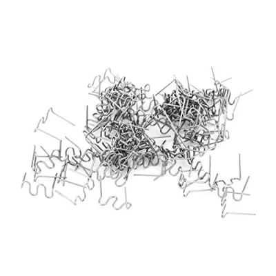 Image de Keenso 100pcs Agrafes de Soudure, Kit Réparation 3 Types d&#039;Outil d&#039;Agrafes à Souder Automatique Pare chocs 0.8mm Pré coupés Disponibles(&quot;&quot;)
