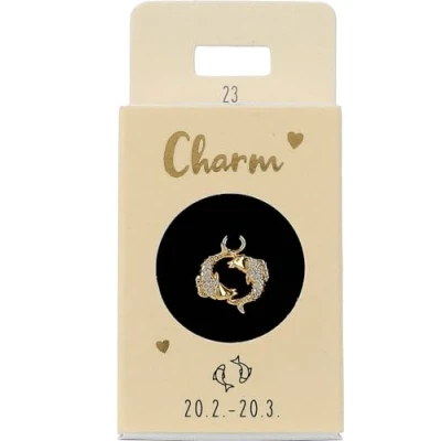 Image de Depesche 11834 023 Charm Poissons, Pendentif doré pour Colliers, Bracelets et Boucles d&#039;oreilles, idéal comme Petit Cadeau, Multicolored