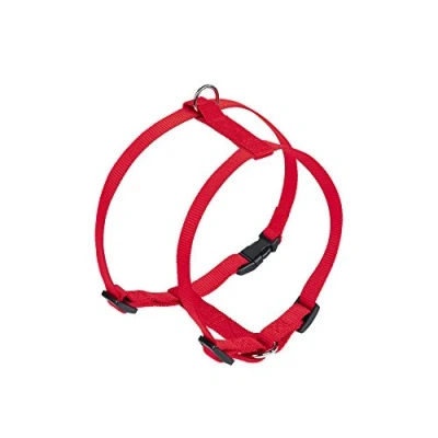 Image de Nobby Harnais Classique en Nylon pour Chien Rouge 15 mm x 30/50 cm