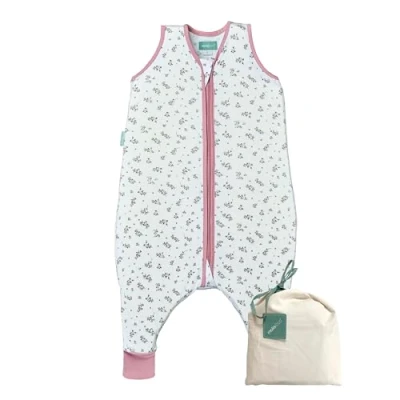 Image de molis&amp;co. Gigoteuse pour bébé avec Pieds. 0.5 TOG. Taille 1 Année. Idéal Les Mois D&#039;ÉTÉ. Bloom Pink. 100% Coton