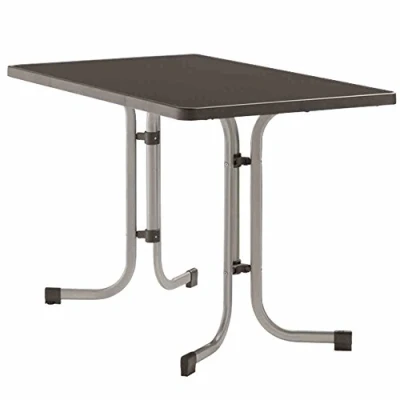 Image de Sieger 233/A Table de Jardin Rectangulaire Repliable Plateau Décoratif Graphite 115 x 70 72 cm