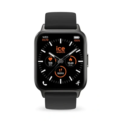 Image de ICE Watch fit 1.0 Black AMOLED Montre connectée noire avec bracelet en silicone 024104 (1.78 pouces)