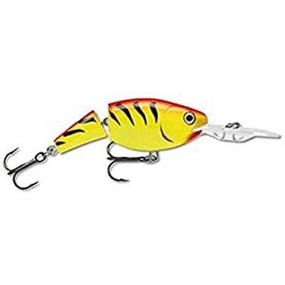 Image de Rapala Leurre de Pêche Jointed Shad Rap Matériel avec Corps Léger et Résistant d&#039;Eau Douce Fabriqué en Estonie Prof Nage 2.1 4.5m Taille 9cm / 25g Hot Tiger