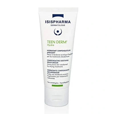 Image de ISISPHARMA TEEN DERM Hydra Crème Hydratante Anti Imperfections pour Peaux à Tendance Acnéique Fragilisées Beurre de cacao, Bisabolol Hydrate, Nourrit et Apaise, Fabrication Française