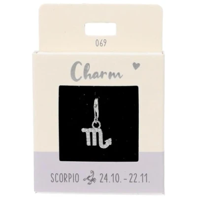 Image de Depesche 11785 069 Charms Express Yourself Pendentifs pour Colliers et Bracelets, Scorpion, argenté, comme Petit Cadeau, Multicolored