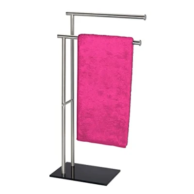 Image de WENKO Porte Serviettes Lima Acier INOX vêtements Satiné