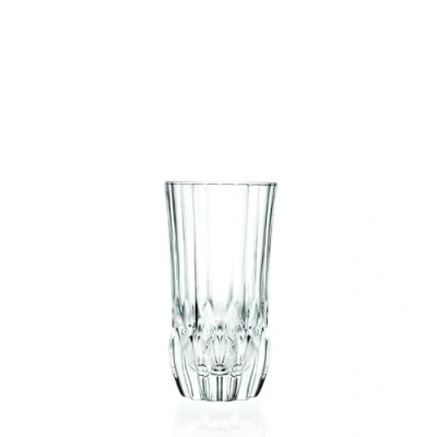 Image de RCR 25934020206 Adagio Luxion Crystal Lot de 6 Verres à Cocktail, Boissons pour Jus ou Soda, Long Drink en Cristal, 400 ml, Tumblers Eau, Compatibles Lave Vaisselle
