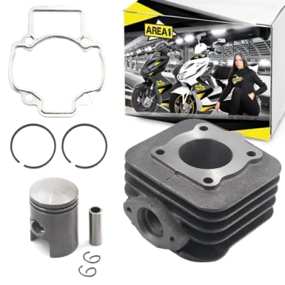 Image de Area1 Cylindre de rechange 50 cm3 2T AC compatible avec TPH Zip NRG mc2+3 / convient pour Scarabeo Mojito/convient ET2 LX LXV Primavera/Convient Typhoon Stalker