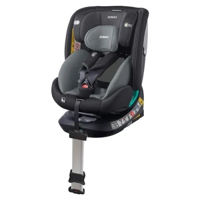 Image de XOMAX G409 Siège enfant rotatif à 360 Pied ISOFIX Évolutif 0 36 kg 12 ans Groupe 0+/1/2/3 Harnais 5 points 3 Housse lavable ECE R129