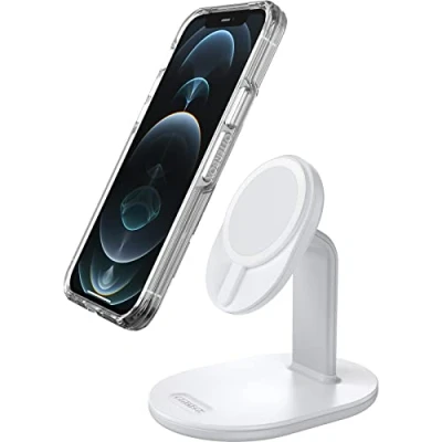Image de OtterBox Support de Charge MagSafe, Chargeur au Design élégant et léger conçu pour Un alignement Solide Une Fixation Parfaite avec MagSafe,pour iPhone, Blanc