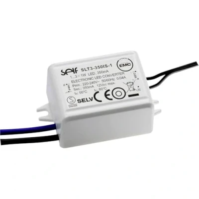 Image de Self Electronics SLT3 350IS 1 Pilote LED Courant Constant 3,15 W 350 mA 3,0 9,0 V/DC homologué pour Meubles, intensité Non Variable, Pratique
