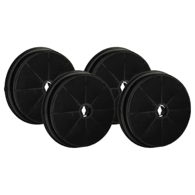 Image de vhbw 4x Filtres à charbon actif remplacement pour Beko AS AZKF030, 9174220018, 9199001580 hotte aspirante 19 cm