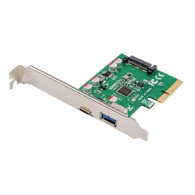 Image de DIGITUS Carte PCI Tarjeta PCIe, USB Type C™ + A
