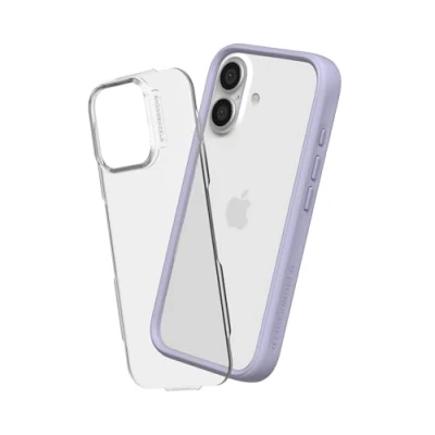 Image de RhinoShield Coque Compatible avec [iPhone 16] Mod NX Protection Fine Personnalisable Technologie d&#039;absorption des Chocs [sans BPA] Lavande