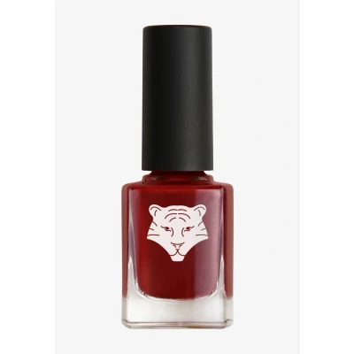 Image de All Tigers Natural &amp; Vegan NAIL Lacquer Vernis à ongles (base coat), Femme, Taille: 11 ml, Burgundy red &quot;play with fire&quot;