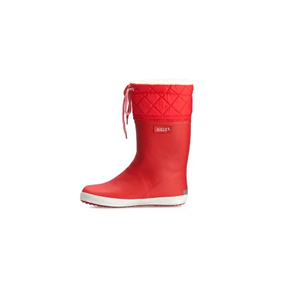 Image de Aigle Giboulee 2 Unisex Bottes en Caoutchouc pour enfants, Taille: 38, Rouge/blanc naturel