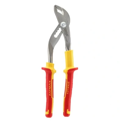 Image de Stanley 0 84 294 Pince multiprise 250 mm Gamme Fatmax Poignée Bi matière 1000V Acier Trempé Haute Qualité Taillants Trempés Fréquence Normes en60900, Iec/Cei900, Vde0692