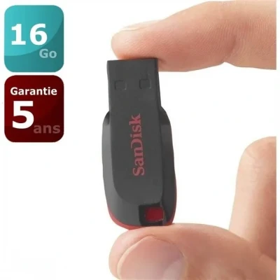 Image de SanDisk Cruzer Blade lecteur USB flash 16 Go Type A 2.0 Noir, Rouge Neuf