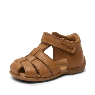 Image de Bisgaard Carly Unisex Chaussures premiers pas pour enfants, Taille: 22, Cognac Cuir