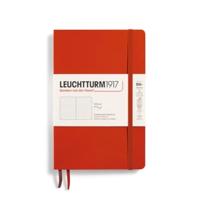 Image de LEUCHTTURM1917 370315 Carnet Paperback (B6+), Couverture souple, 123 pages numérotées, Fox Red, pointillé