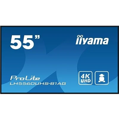 Image de iiyama LFD 54,6 Dalle VA 24/7 4K 3840x2160 16:9 3xHDMI 2xUSB 1xRJ45 LAN 1xRS 232c HPs 500cd/m² Paysage/Port 6,5ms MediaPlayer VESA 400x300 Support Mural INCL