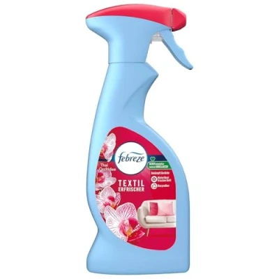Image de Febreze Désodorisant textile 375 ml orchidée thaïlandaise, avec technologie d&#039;air frais, élimine les odeurs de vos textiles et laisse un parfum frais