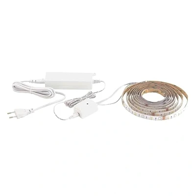 Image de EGLO CONNECT ruban LED 5 m STRIPE C, bande lumineuse Smart Home, RVB autocollant et pouvant être raccourci, matériau : plastique, couleur blanc, dimmable, tons blancs couleurs réglables