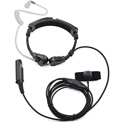 Image de microphone pour talkie walkie PTT avec Laryngophone radio Baofeng UV 9R Plus XR BF A58 9700 GT 3WP 5S CB