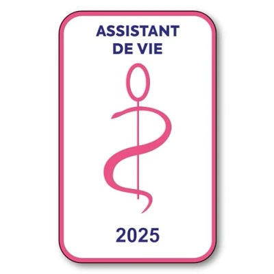 Image de SIGNAL SAFETY Autocollant Sticker Vignette Caducée 2024 pour Pare Brise en Vitrophanie V6 Assistant de Vie