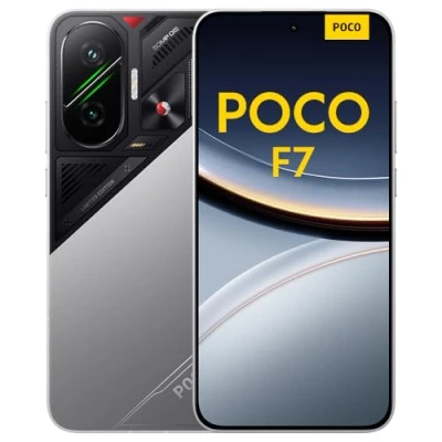 Image de POCO F7 Smartphone, 12+256Go, Argent, Flagship Snapdragon® 8s Gen 4, Batterie 6500mAh, Appareil Photo Sony 50MP avec OIS, écran AMOLED 6.83&quot; 1.5K 120Hz (sans Adaptateur Secteur)
