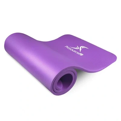 Image de ProsourceFit Extra Thick Yoga and Pilates Mat ½ (13mm), 71 inch Long High Density Exercise with Comfort Foam Carrying Strap