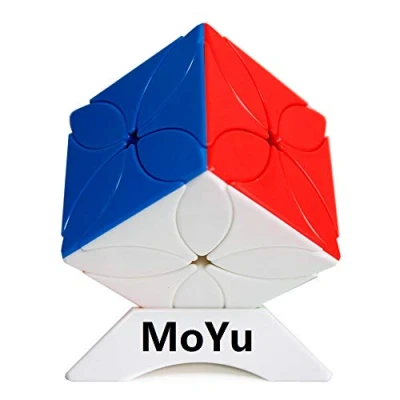 Image de OJIN MoYu MOFANGJIAOSHI Cubing Classroom MFJS Meilong Four Leaf Clover Cube Twisty Puzzle Brain Teaser with One Tripod (sans Autocollant)
