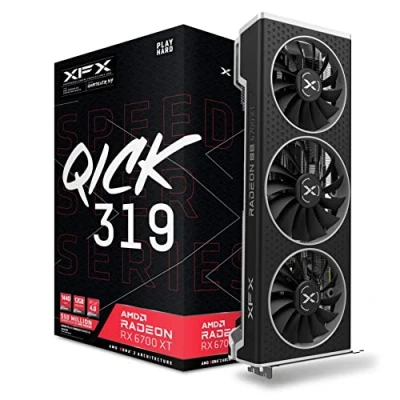 Image de XFX RX 67XTYPBDP Carte Graphique AMD Radeon 6700 XT 12 Go GDDR6 Noir