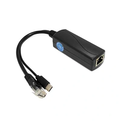 Image de Revotech Type C Actif PoE Splitter, 48V vers USB 5V / 3A Sortie, 10/100Mbps Conforme à IEEE802.3af/at, Adaptateur pour Périphérique Pi 4B 4B+ (TYPEC0503)