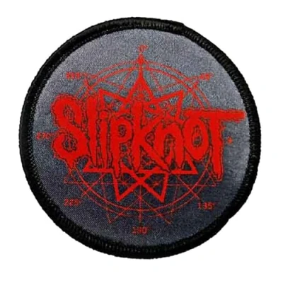 Image de Rock Off officially licensed products Slipknot Logo And Nonagram Standard Printed Patch