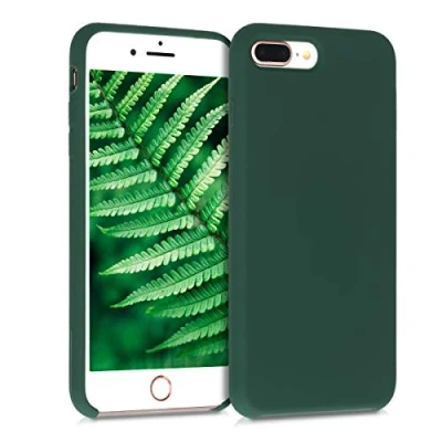 Image de kwmobile Housse Compatible avec Apple iPhone 7 Plus/iPhone 8 Plus Coque de téléphone Protection Souple en TPU Silicone Vert Mousse
