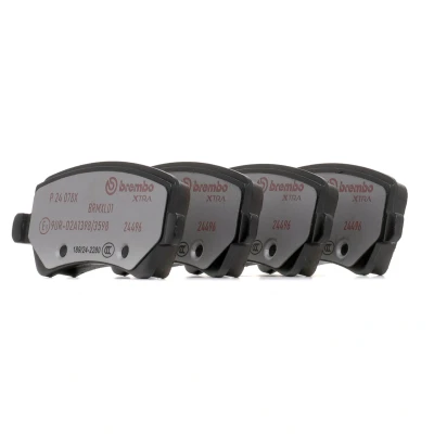 Image de BREMBO P 24 078X Jeu de plaquettes frein contact signal d&#039;usure exclu avec vis d&#039;étrier accessoires VOLVO: V60 I, S80 II