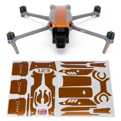 Image de WRAPGRADE Skin Compatible avec DJI Air 3 Accent Color (Butterfly Copper)
