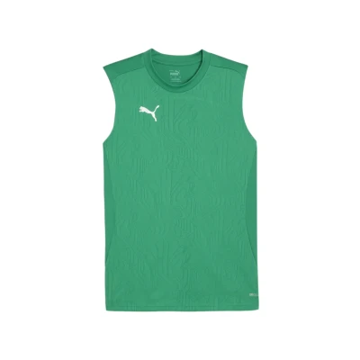 Image de PUMA Teamfinal Maillot d&#039;entraînement SL Tee Mixte, Vert Sport Argent, XXL