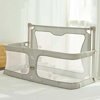 Image de 3 en 1Berceaux,120x50cm,Berceau Cododo,Lit Bebe,lit pliant bébé,lit parapluie bebe evolutif,couffin bébé,avec Moustiquaire,cododo kinderkraft,fenêtre maille respirante,réglable hauteur ( Color :