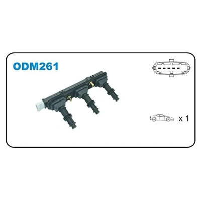 Image de JANMOR ODM261 Bobine d&#039;allumage OPEL: Vectra C CC, B Berline, Omega CADILLAC: CTS I Berline