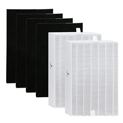 Image de SaferCCTV Filtres de Remplacement HPA100 Premium compatibles avec Le purificateur d&#039;air Honeywell, 2 HEPA Filtre + 4 en Carbone, pour Honeywell Part HRF R1, R2, R3