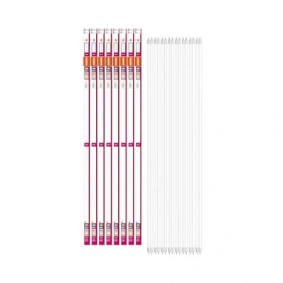 Image de OSRAM LED tube Substitube Pure avec base G13, longueur : 1,2 mètre, blanc chaud (3000K), 15W, remplacement pour les tubes fluorescents classiques 36W, 8 pack