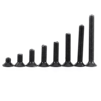Image de 200pcs Boulon Vis Tête Fraisée Hexagonale en Acier Inoxydable Niveau 12.9 avec Boîte de Rangement M3*4/6/8/10/12/16/20/25mm