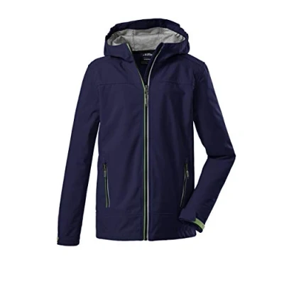 Image de Killtec Adjero Jr Softshell Jacke mit Kapuze Garçon Bleu Marine Foncée FR : S (Taille Fabricant 140)